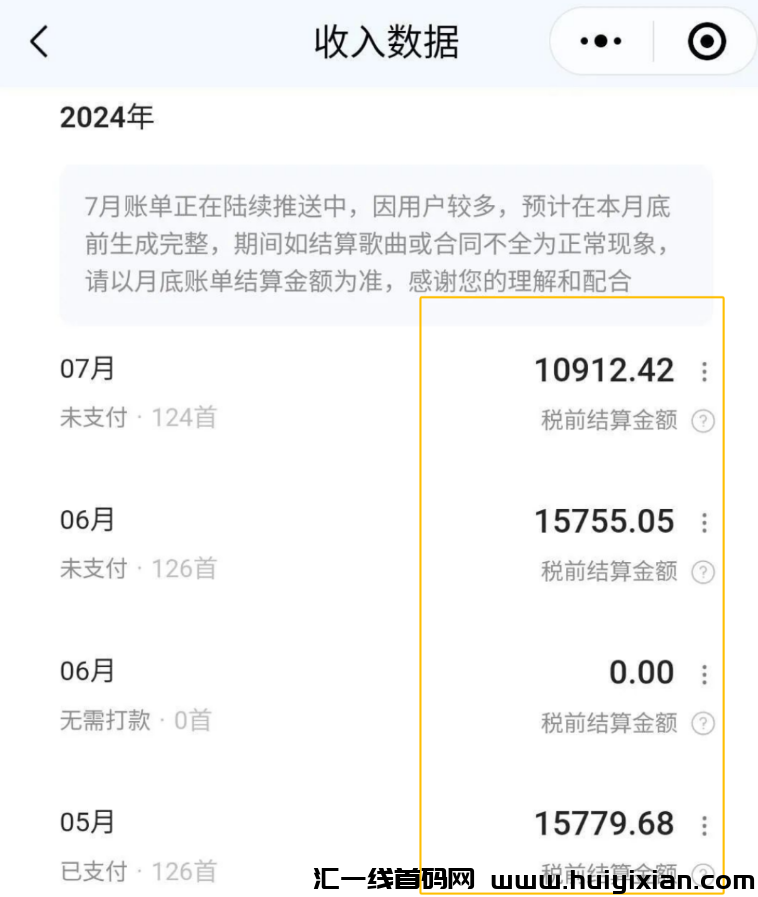 音乐人褂机项目，単号日入200+，可批量放大-汇一线首码网