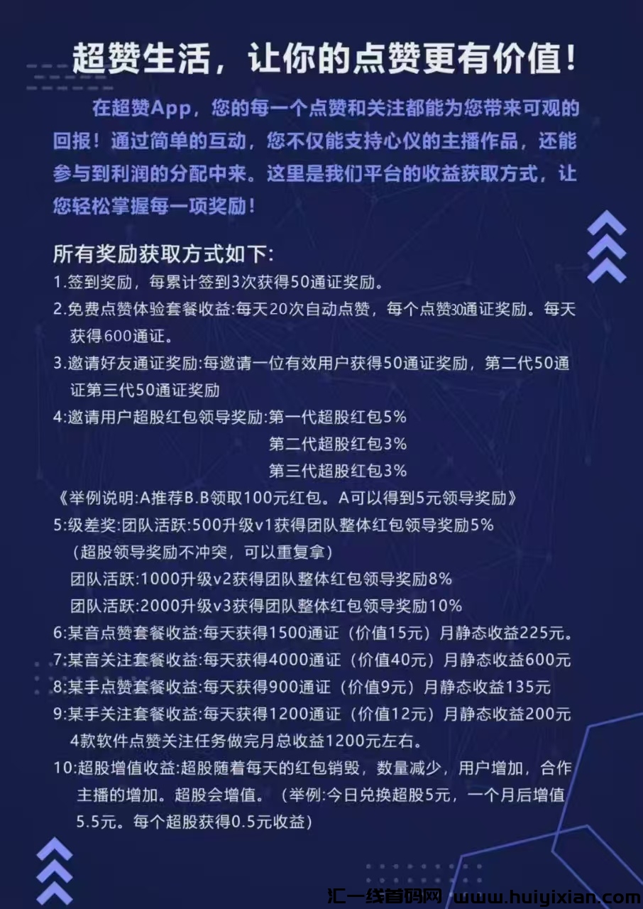 诠网首码，超汲点赞，跨年神盘！纯零撸！-汇一线首码网